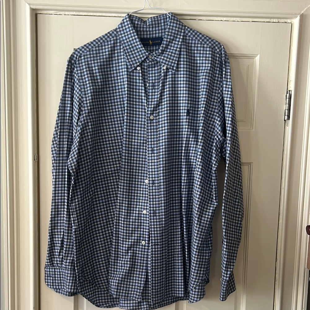 Polo Ralph Lauren Blue Checkered Men's Shirt